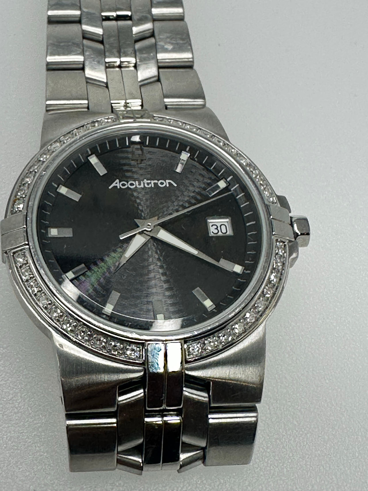 Bulova Accutron Greenwich Watch with Diamond Bezel