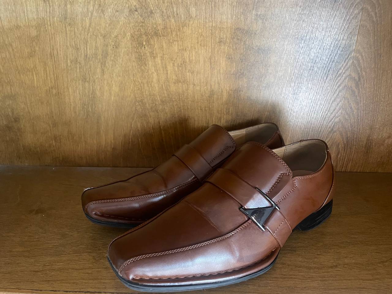 Men's Brown Leather Dress Loafers
