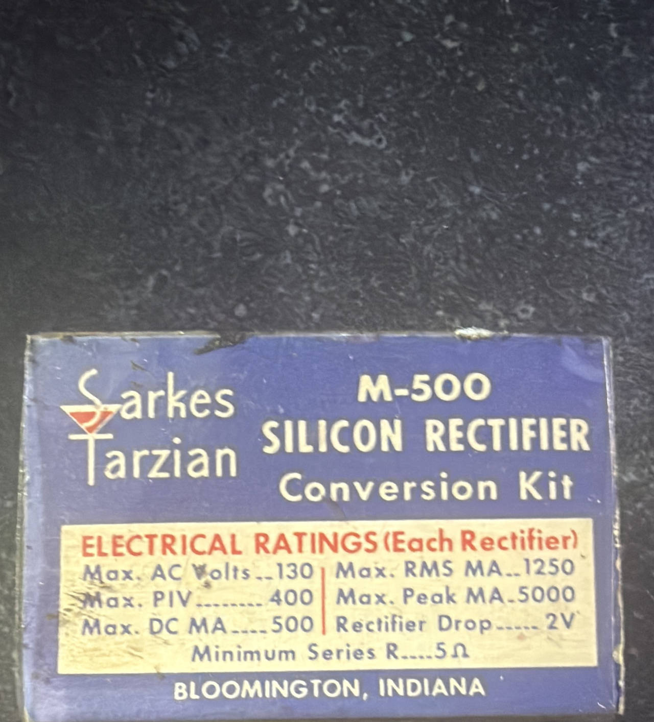 Sarkes Tarzian M-500 Silicon Rectifier Conversion Kit