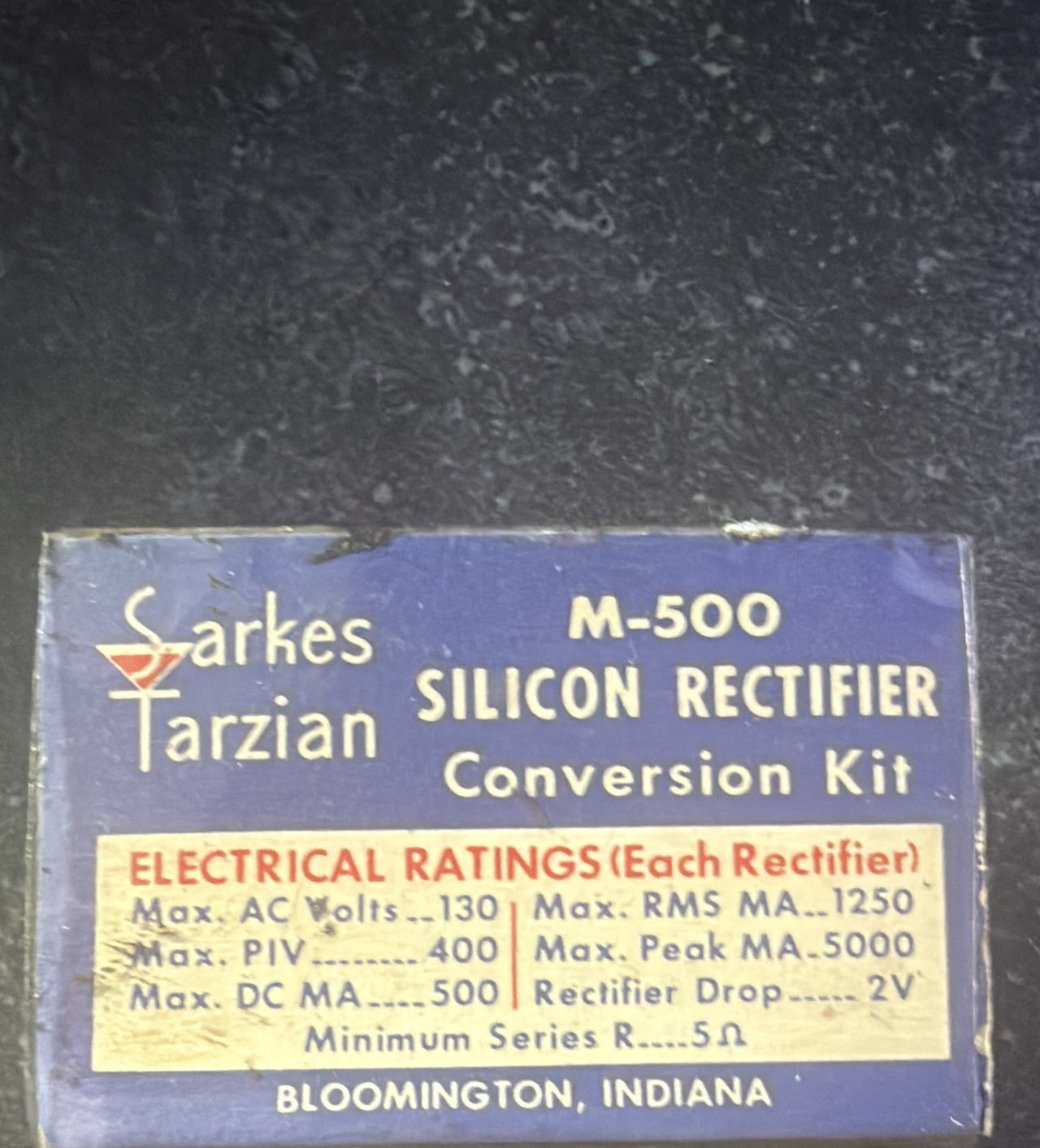 Sarkes Tarzian M-500 Silicon Rectifier Conversion Kit