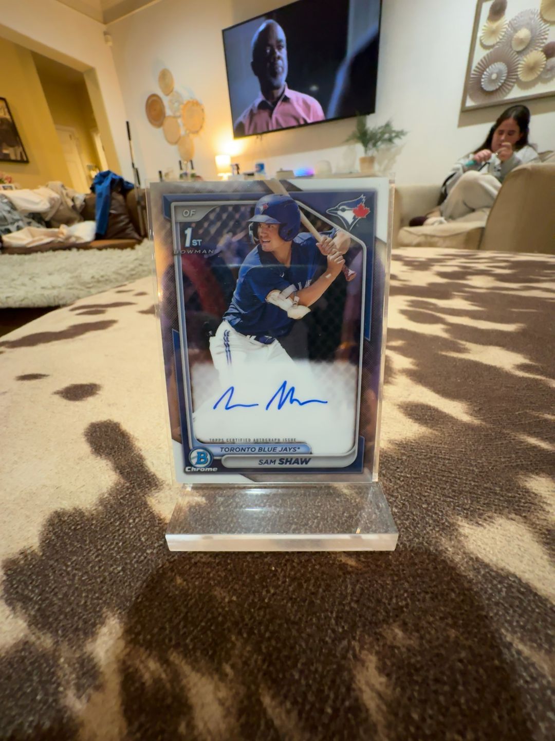 Bowman Chrome Sam Shaw Auto Blue Jays