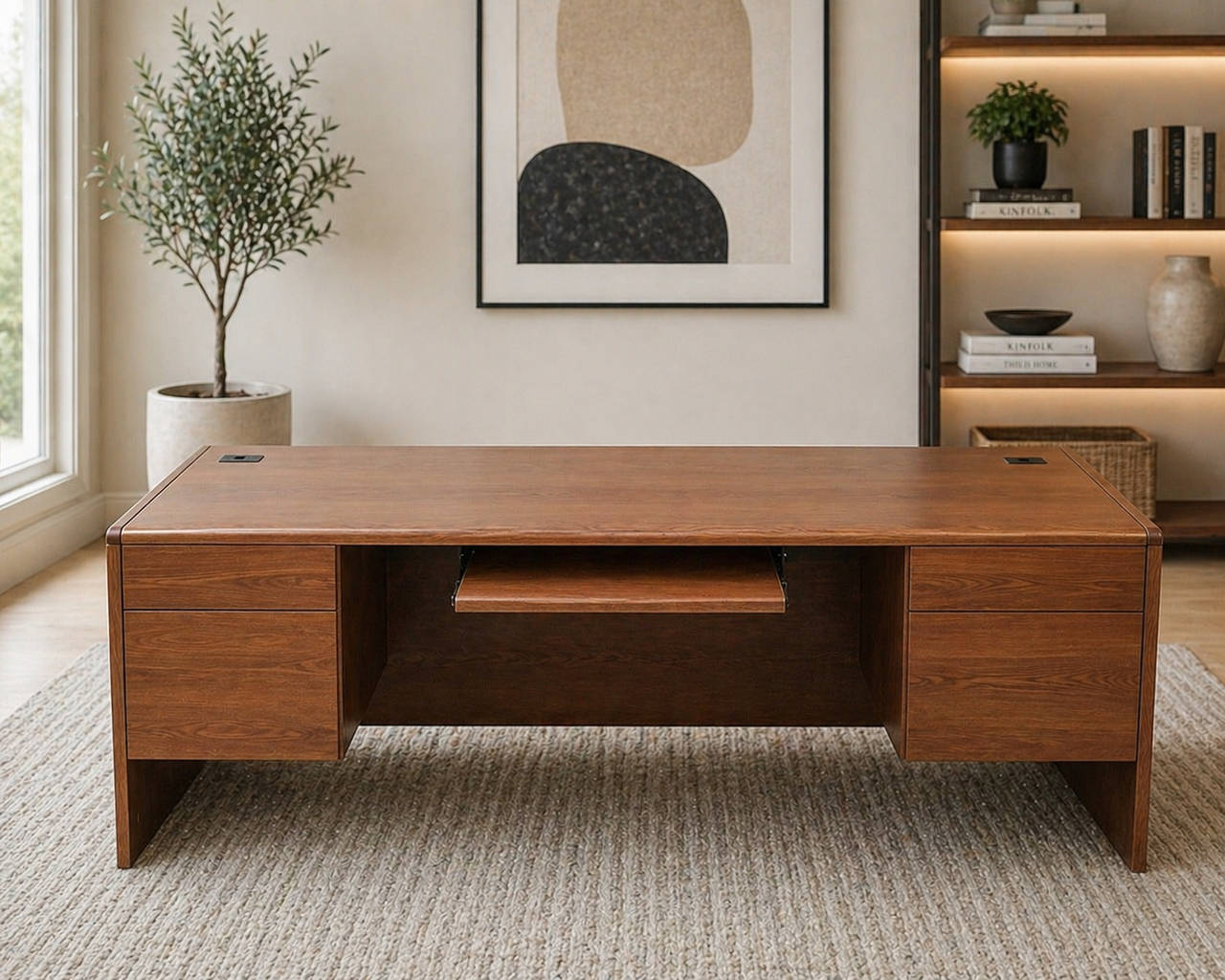 West Elm Mid-Century Executive Desk.. OBO