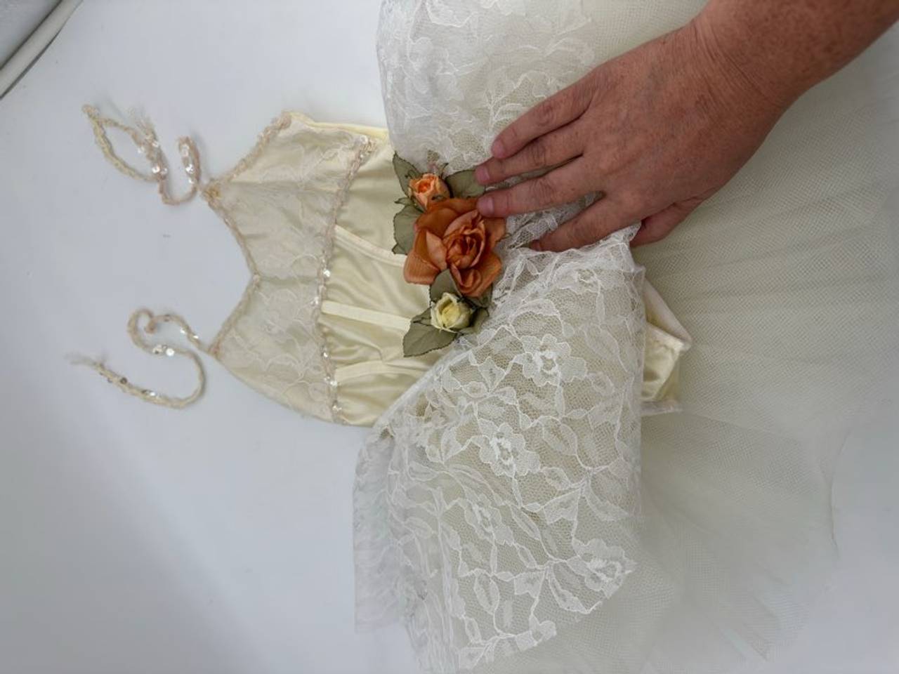 Vintage Lace Tutu size 8c