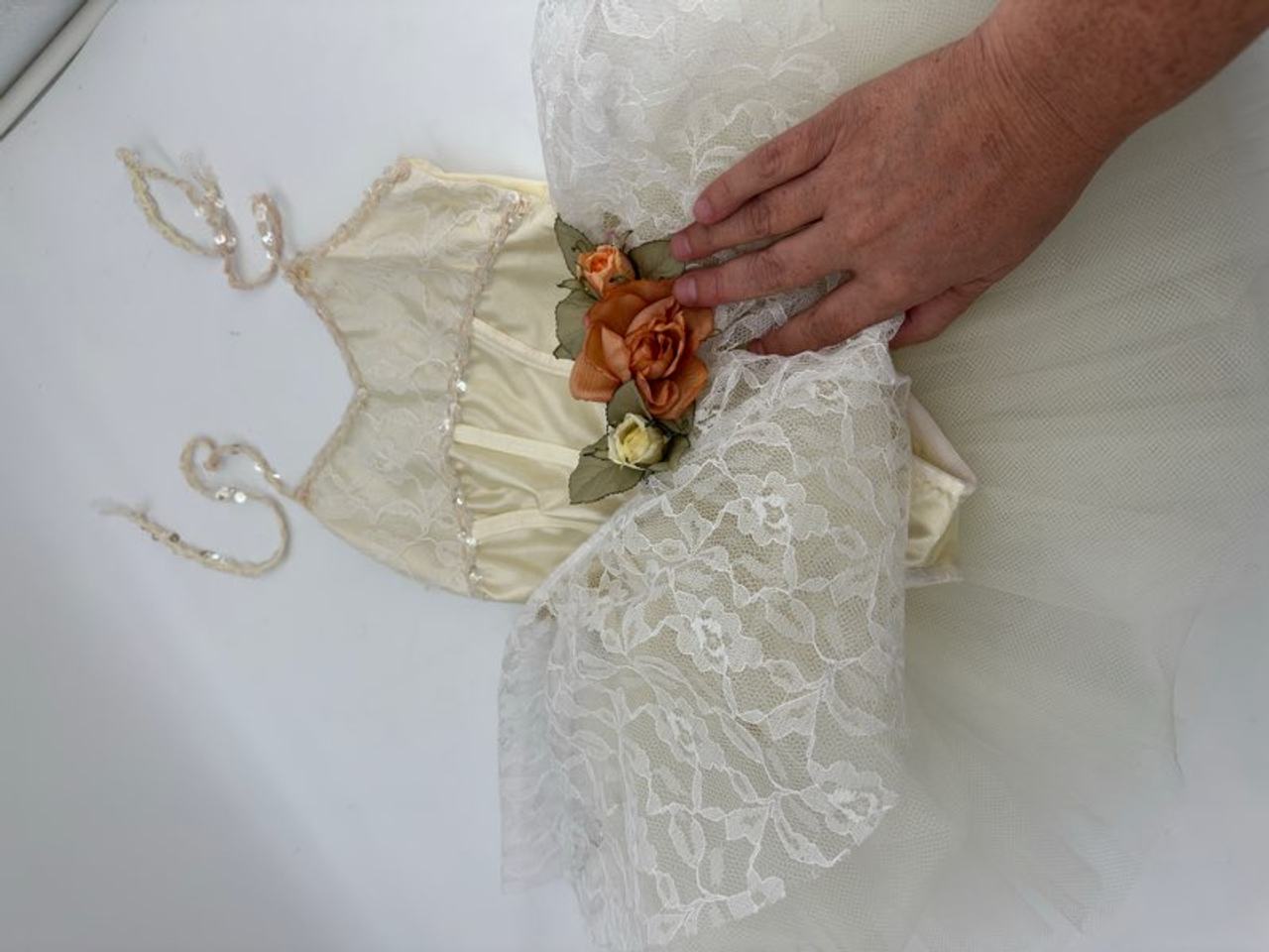 Vintage Lace Tutu size 8c