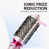 Wavytalk Heatwave Pro Ionic Thermal Brush Set, 3-Size Heated Round Brush Pink - Image 3