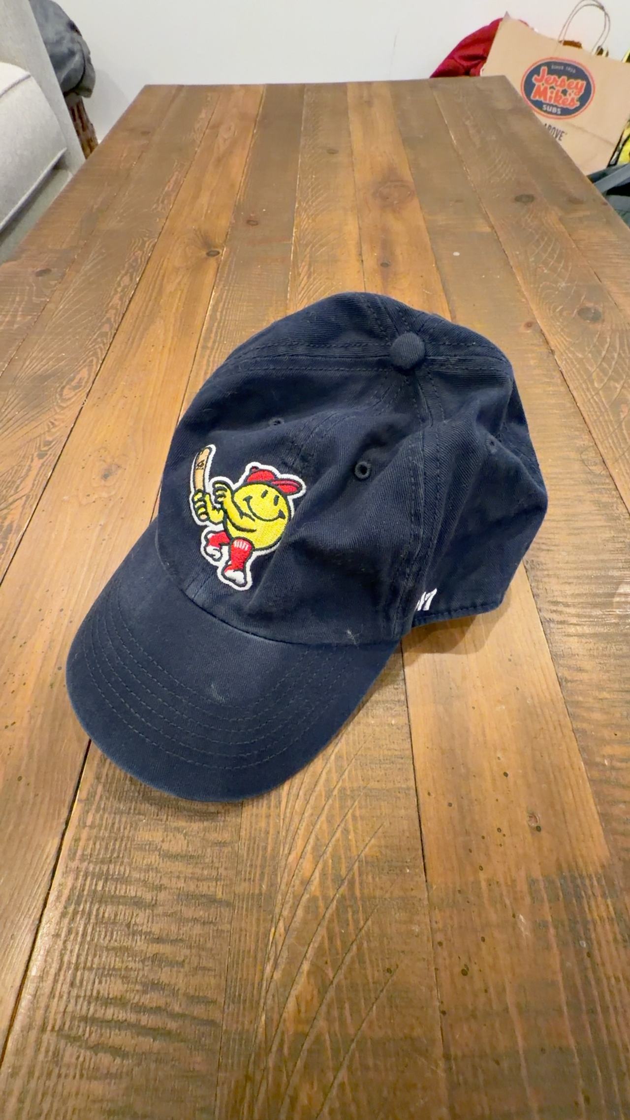 Minor League WOO SOX Adjustable Navy Cap 47 BRAND SMALL 