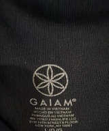 Gaiam Yoga Leggings Large Black with Flowers - Image 1