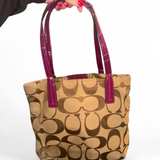 Coach Signature Stripe Tote Bag - Image 2