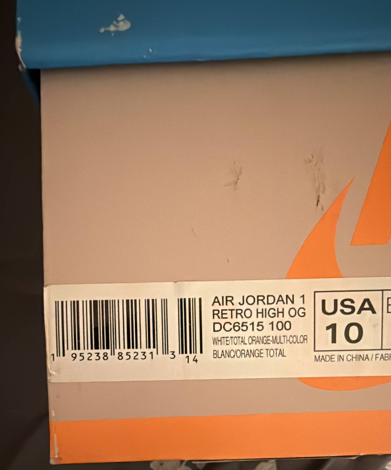 Air Jordan 1 Retro High OG Electro Orange