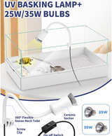 Large Turtle Tank Kit(Tank + Light + Water Pump) Acrylic Turtle Tank Starter Kit - Image 4