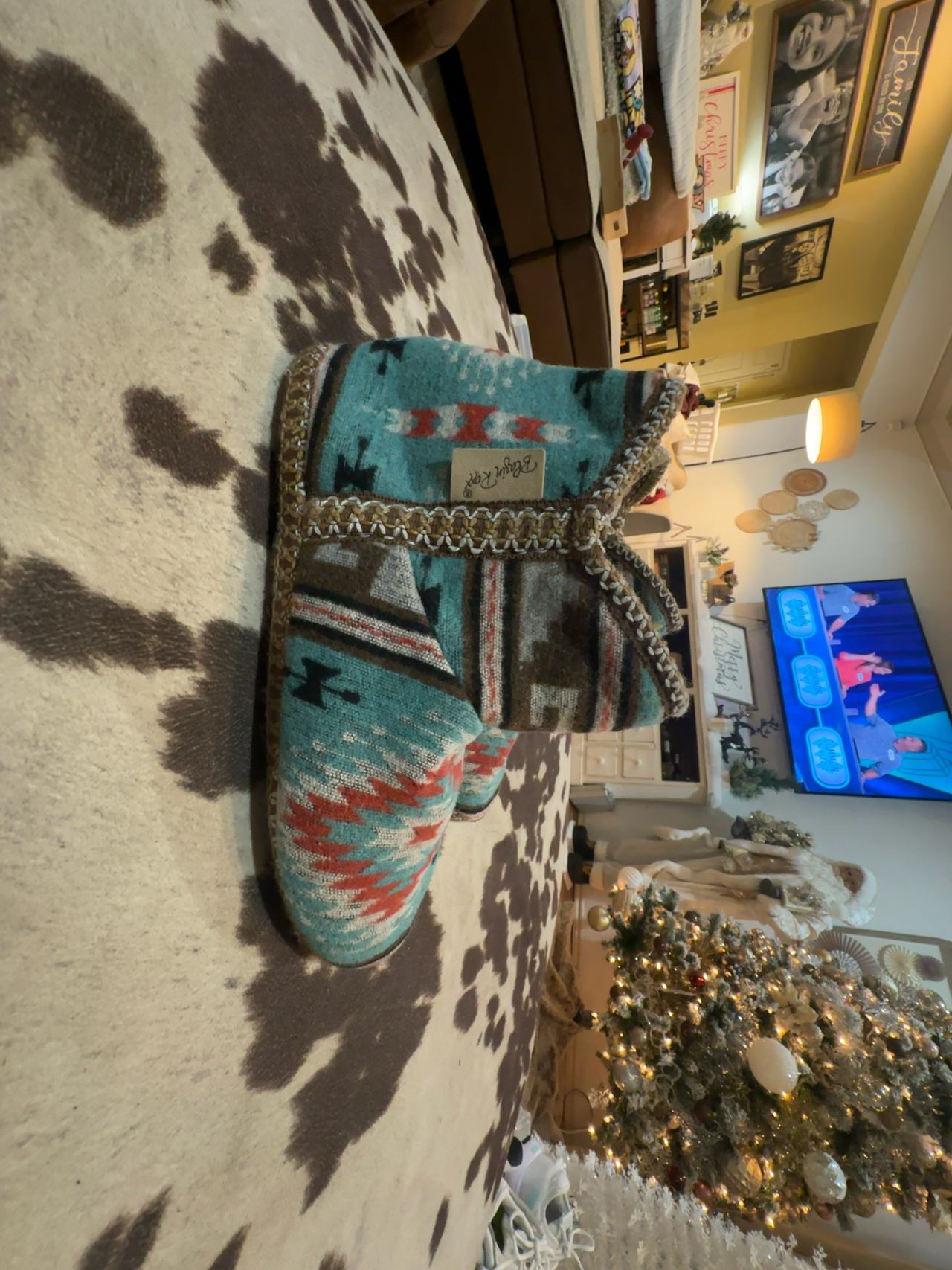 Blazin Roxx Women's Aztec Ankle Boot Slipper Size 7-8