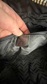 Y2K Via Spiga Black Patent Leather Brogue Shoulder Bag - Image 7
