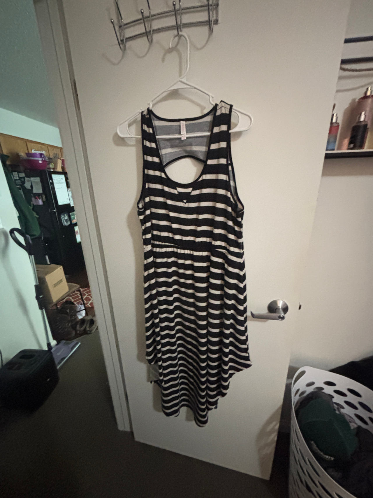 Striped Sleeveless Maxi Dress