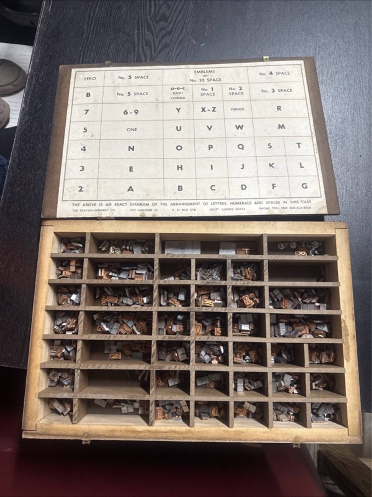 Hamilton Vintage Letterpress Type Case Drawer