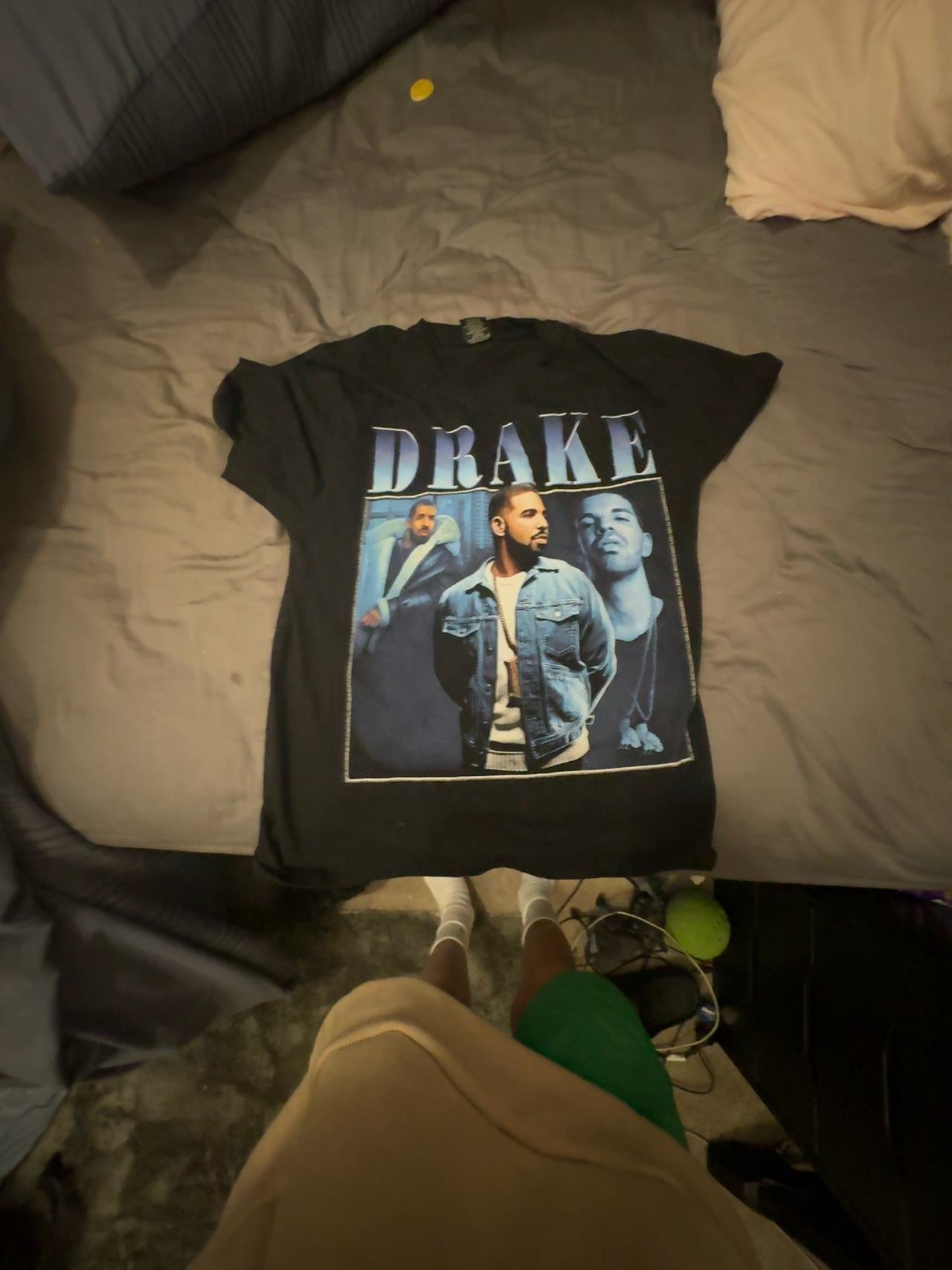 DRAKE T-Shirt Mens ROCK YEAH Brand (Double Sided) RAP HIP-HOP