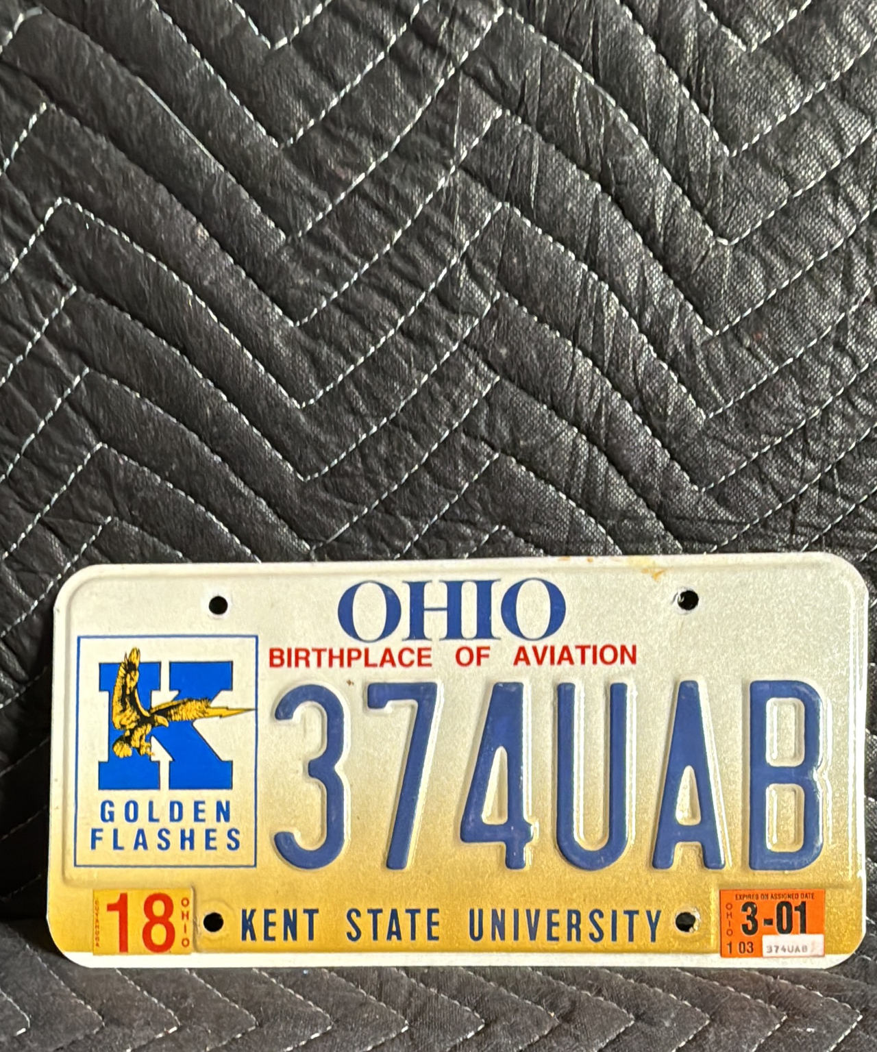 Ohio Kent State University License Plate (2001)