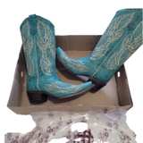 Corral Women's Embroidered Turquoise Cowgirl Boot - Image 3