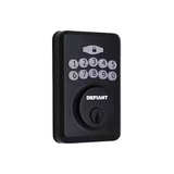Defiant Castle Electronic Deadbolt in Matte Black - Image 1