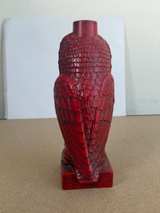 Vintage Eric Olsen Red Owl Statue 1968 - Image 2