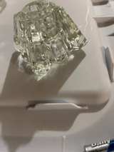 Vintage Star Shaped Clear Glass Candle Holder - Image 3