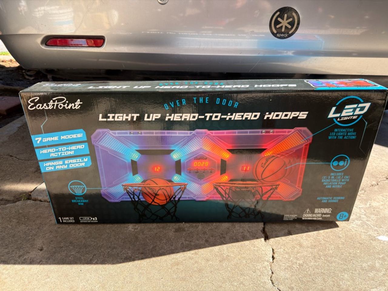 Eastpoint Over-The-Door Light-Up Basketball Hoop with LED Scoreboard