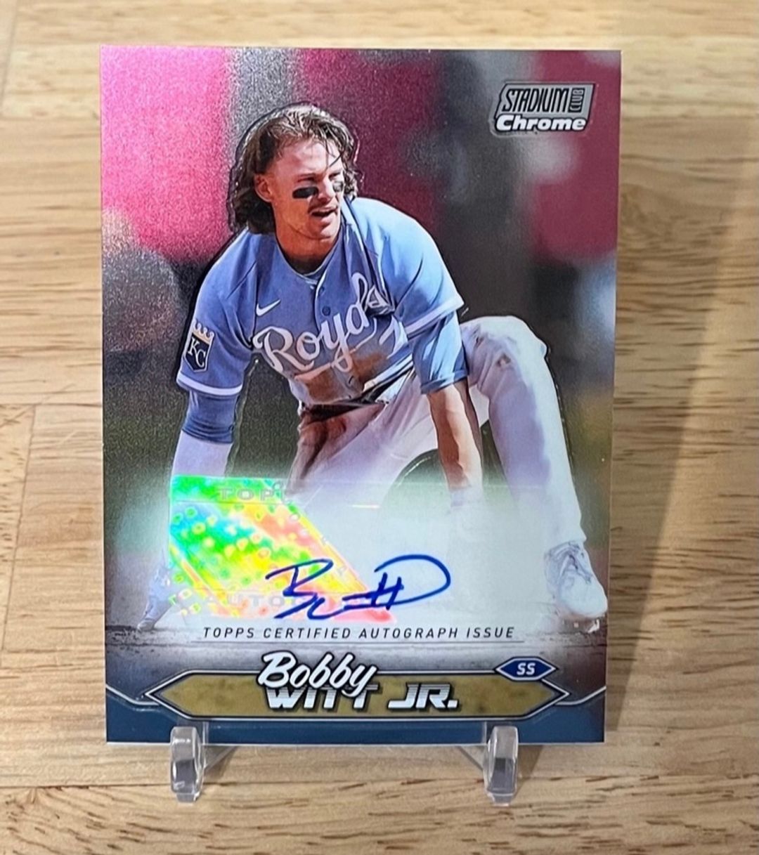 2022 Topps Stadium Club Chrome Bobby Witt Jr. Rookie Autograph #SCC-BWJ