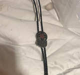 Native American Style Medicine Wheel Bolo Tie - Image 1