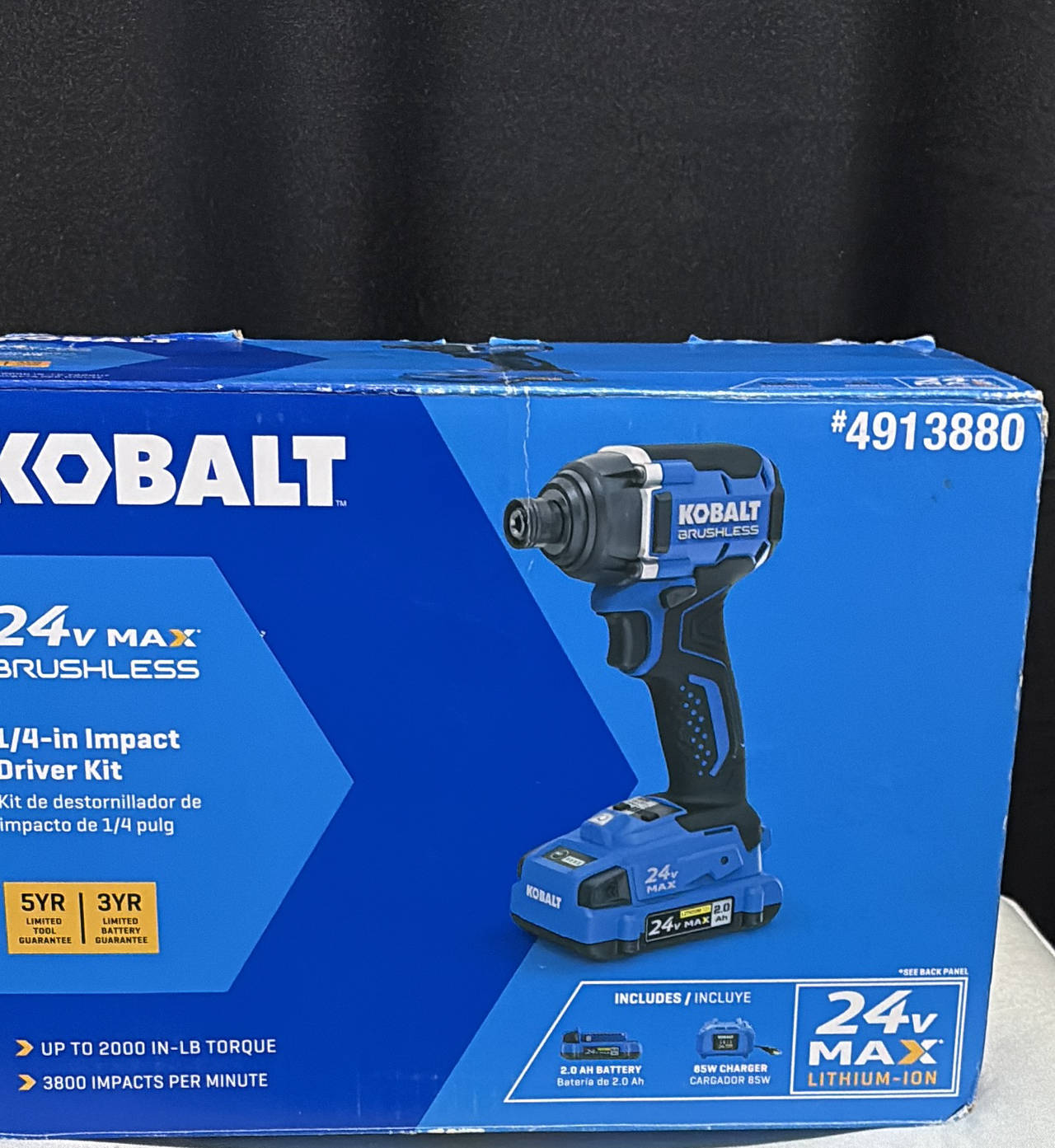 Kobalt 24-Volt Max 1/4-in Brushless Cordless Impact Driver Kit