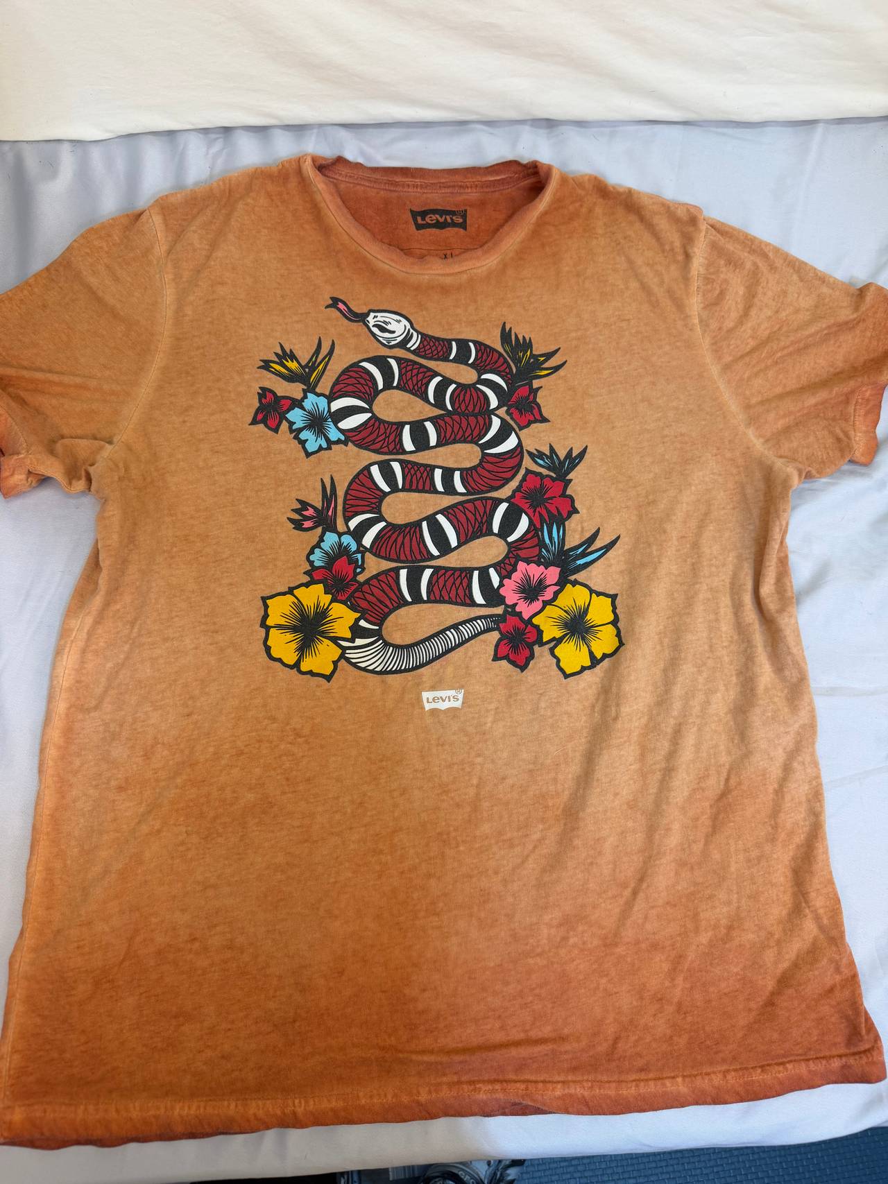 Vintage Levi's Snake and Floral Graphic Tee