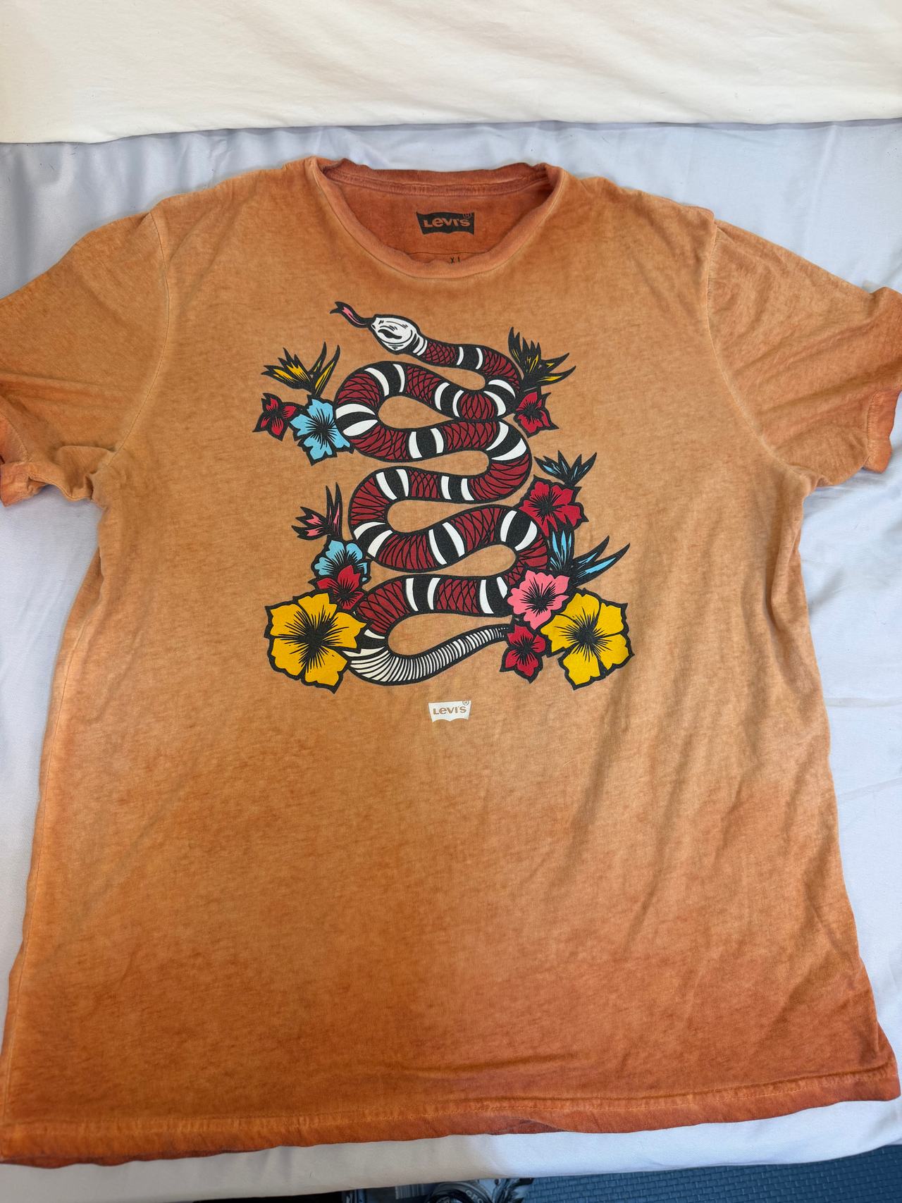 Vintage Levi's Snake and Floral Graphic Tee
