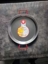New Garcima La Ideal Polished Steel Paella Pan 38cm - Image 2