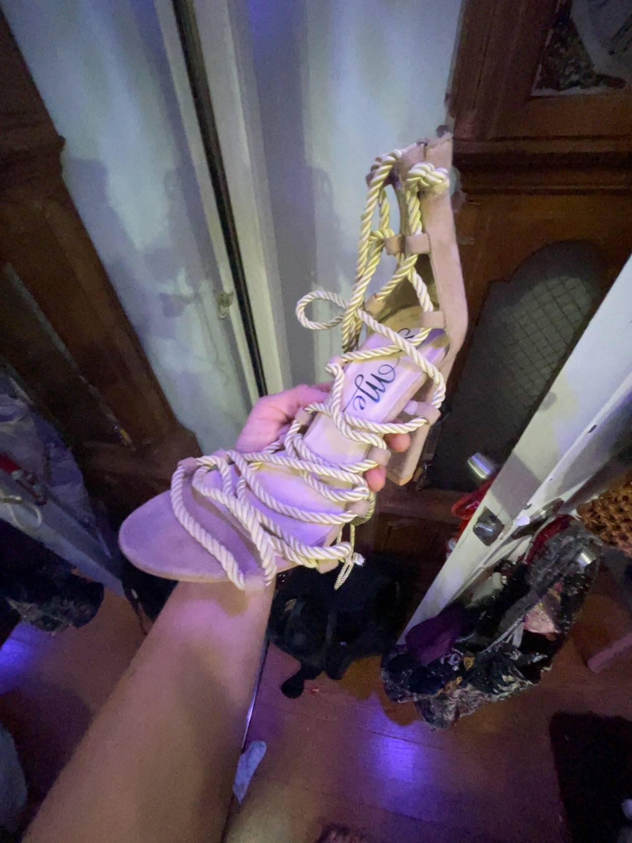 Sergio Rossi Colorblock Gladiator Sandals