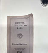 1955 Knights of Columbus Charter Constitution Laws Booklet - Image 1