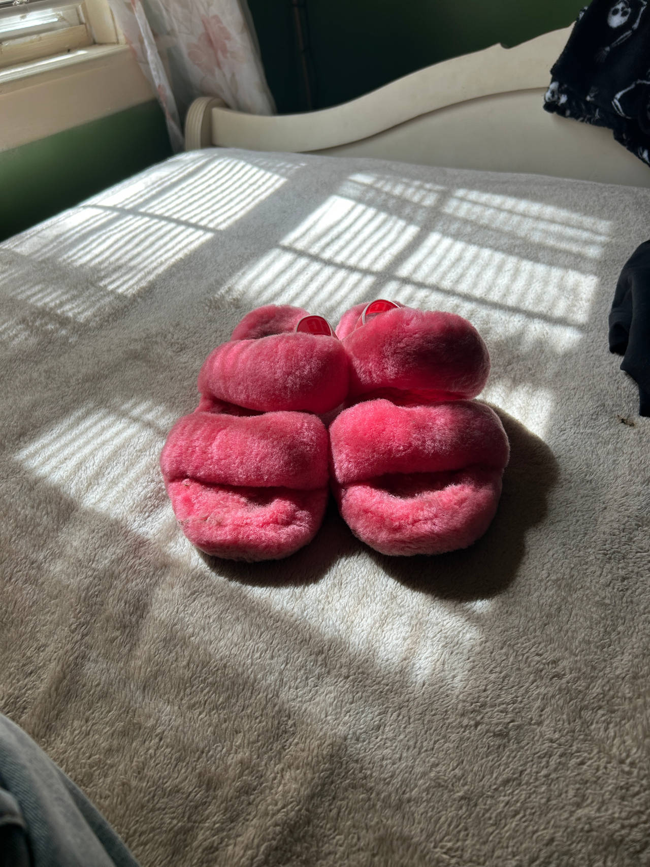 Pink Plush Ugg Slippers