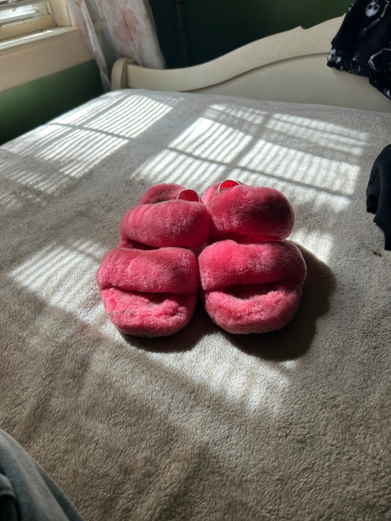 Pink Plush Ugg Slippers