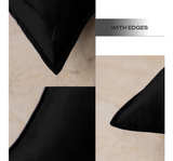 JIAHANNHA Black Velvet Throw Pillow Covers Pack of 2 - Image 3