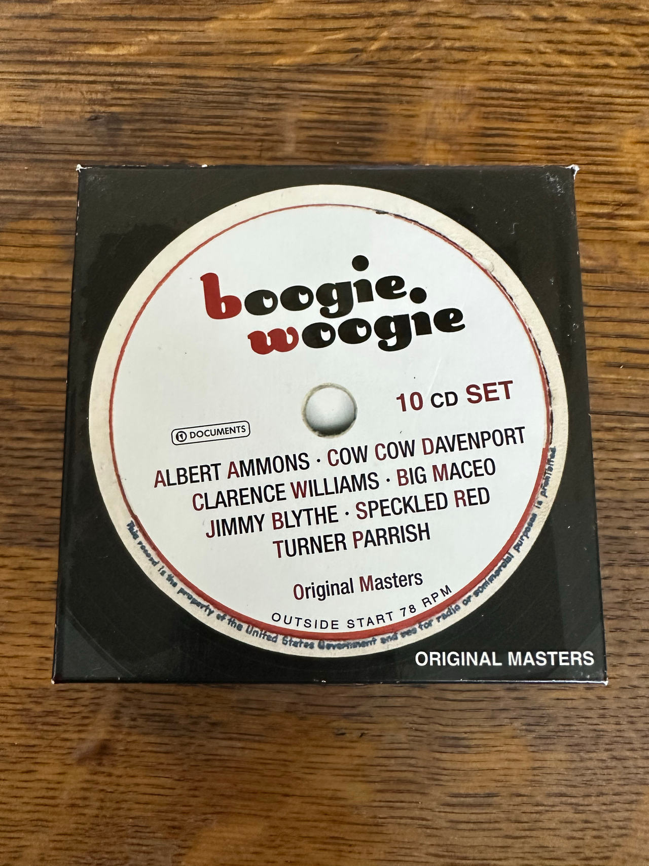 Boogie Woogie 10 CD Set Original Masters (Documents)