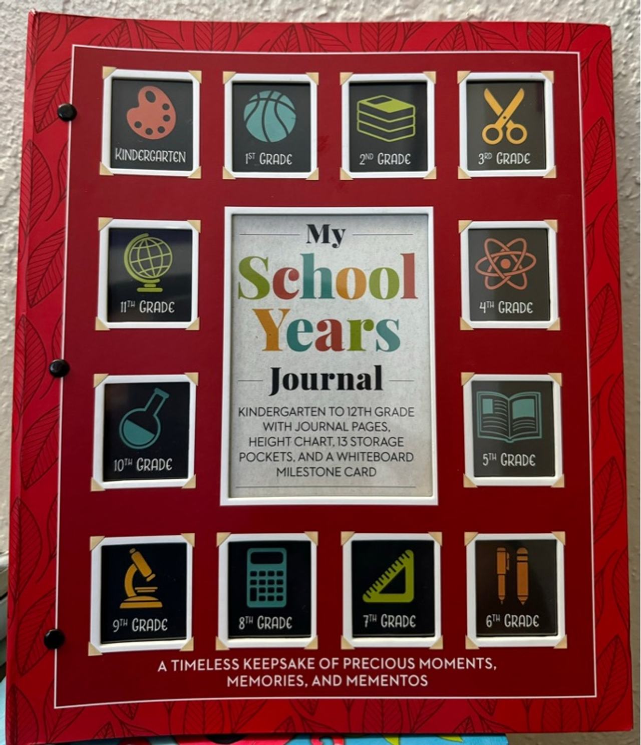 Thunder Bay Press School Years Scrapbook K-12 Keepsake Binder