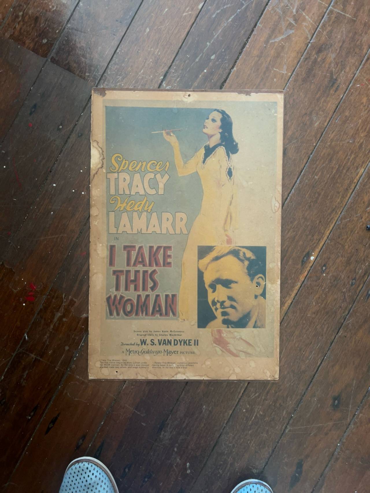 I Take This Woman 1940 Film Poster – Spencer Tracy & Hedy Lamarr