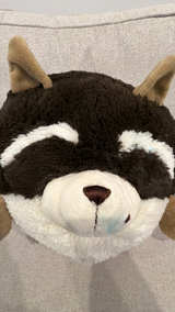 American Mills Rocky Raccoon Pillow Plush 15" Round - Image 2