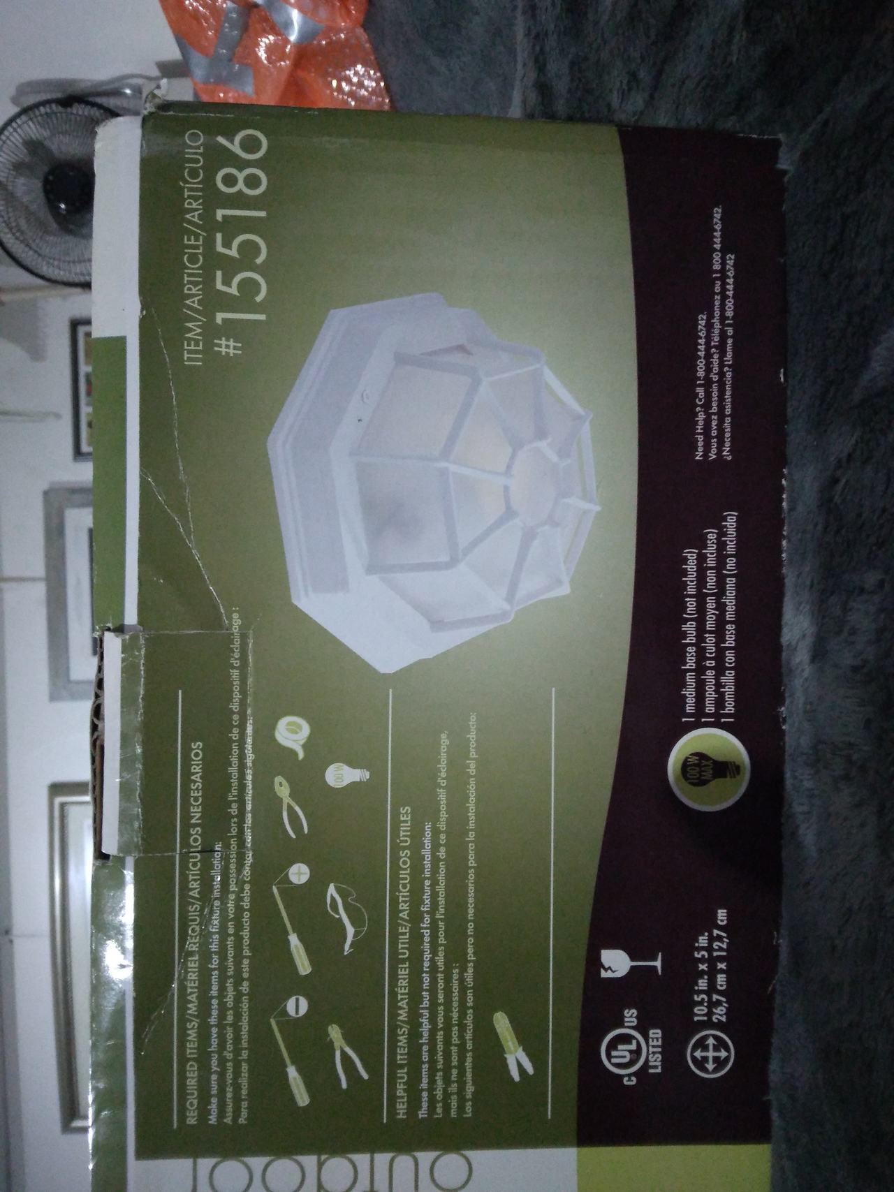 Portfolio Outdoor Flushmount Porch Light #155186