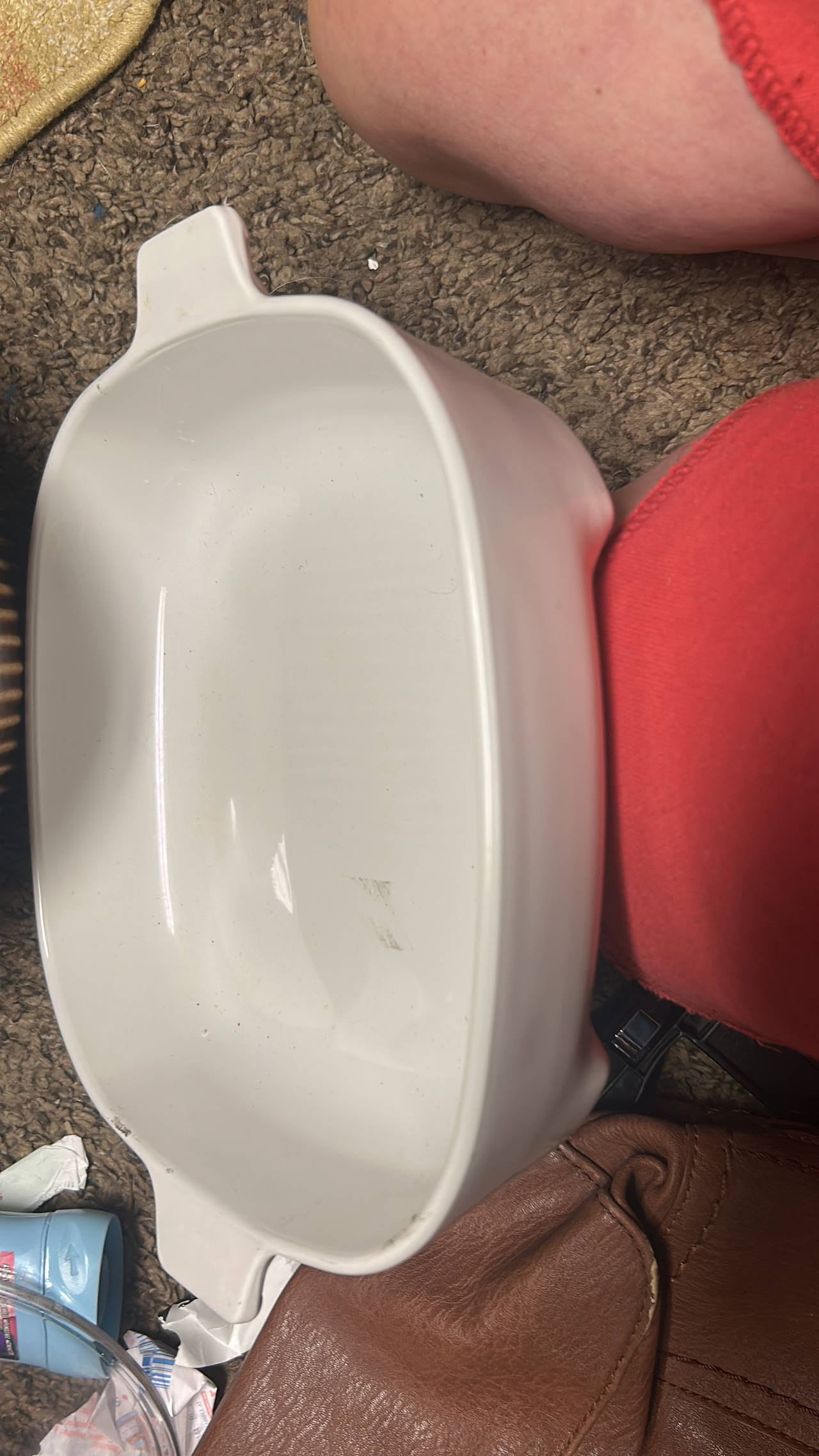 CorningWare White Casserole Dish