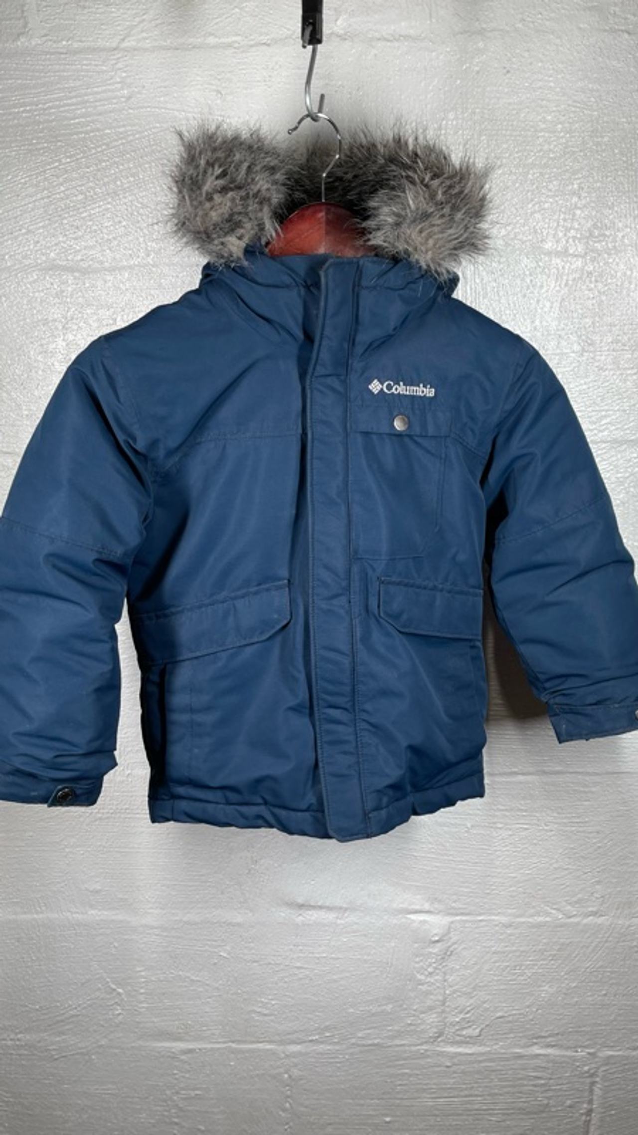 Columbia Kids Size Extra Small Nordic Strider II Winter Jacket Blue