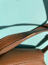 Anne Klein Brown Crossbody Bag Faux Leather Zip Top Small Purse - Image 4