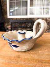Rowe Pottery Works Salt Glaze Chamberstick - Image 3