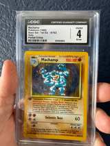 Pokémon Machamp Base Set 1st Edition Holo 8/102 CGC 4 Partial Crimp Error - Image 3