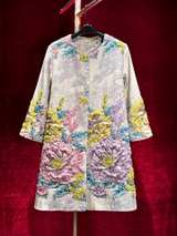 Floral Brocade Coat - Image 1