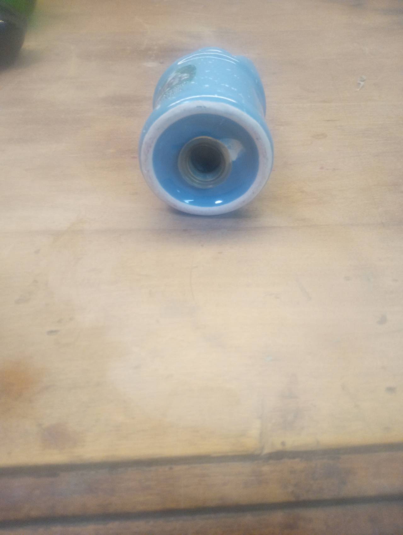 The Shepherd of the Hills Blue Speckled Milk Jug Shaker