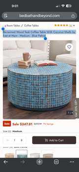 Blue Luxe Table, light weight | Boho glam - Image 2