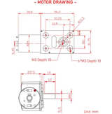 BRINGSMART 12V 6rpm DC Worm Gear Motor 25 kg.cm High Torque Low Speed Mini Turbi - Image 3